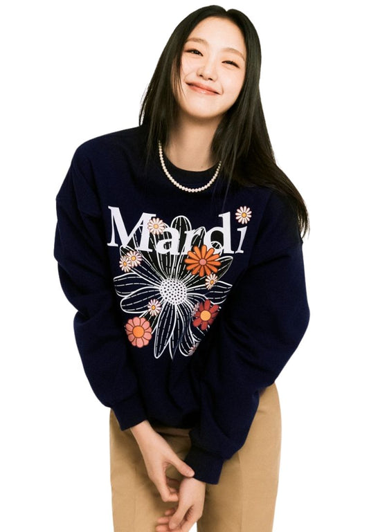 Sweatshirt FlowerMardi Blossom Navy White