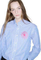 Cotton Shirt Candy Stripe Blue Pink