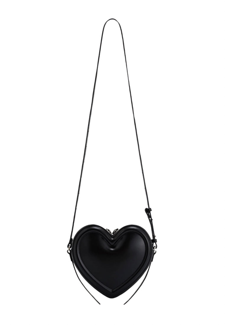 Arlene Heart shaped bag - Black