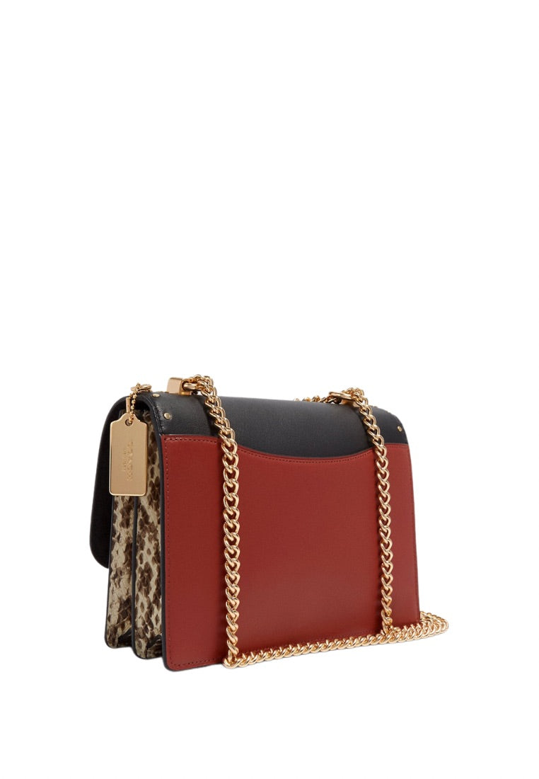 Klare Crossbody In Signature Canvas With Rivets Khaki Multi