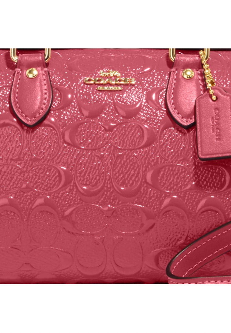 Mini Rowan Crossbody In Signature Leather Strawberry Haze