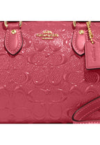 Mini Rowan Crossbody In Signature Leather Strawberry Haze