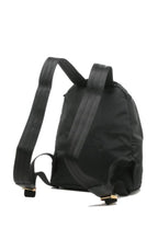 Varsity Black Nylon Mini Backpack