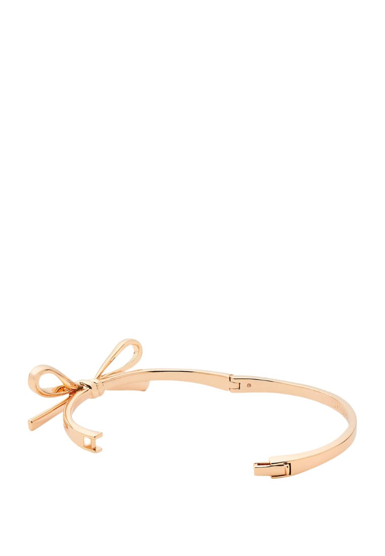 Skinny Mini Bow Bangle Rose Gold