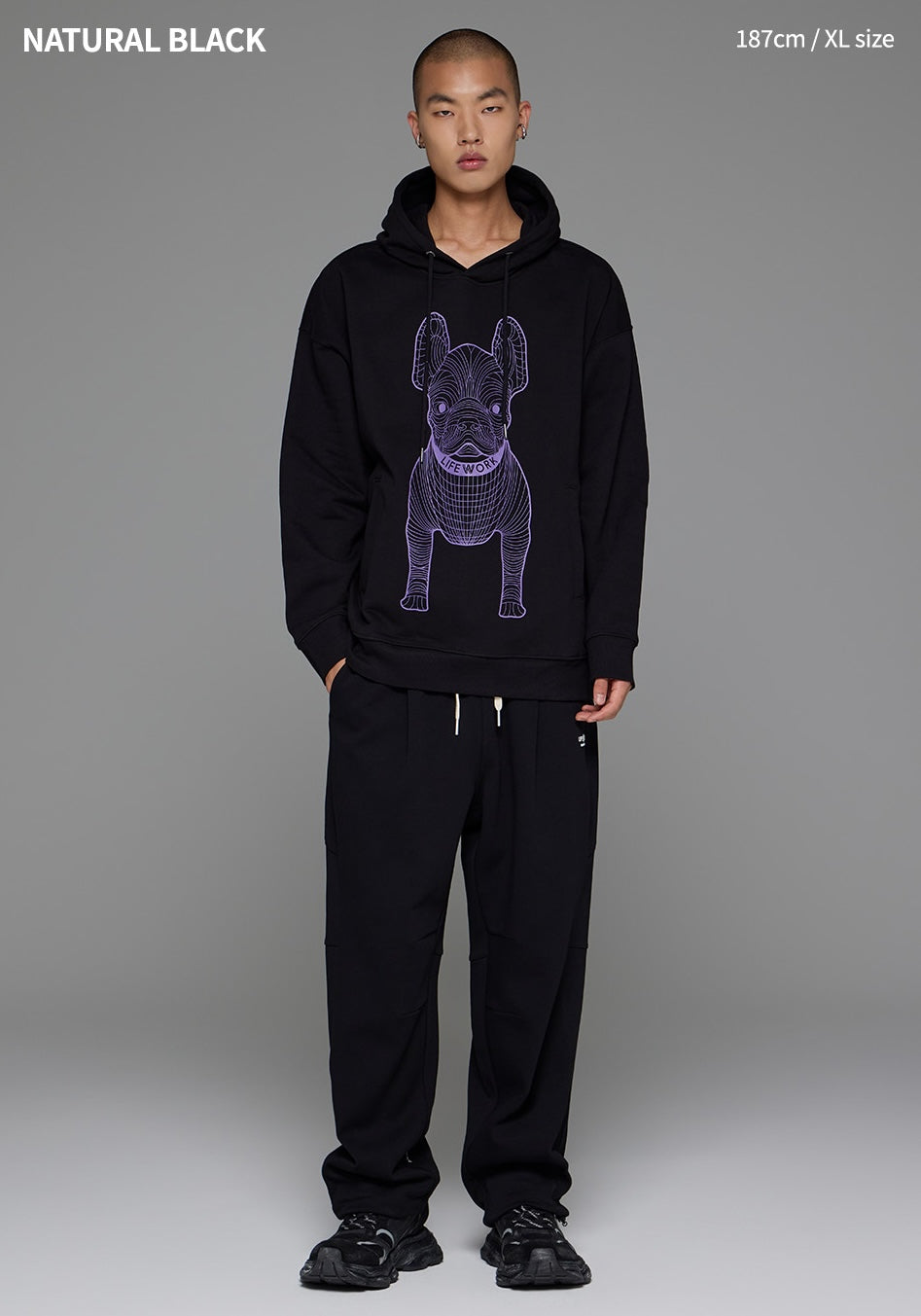 Big Radog Hoodie Natural Black