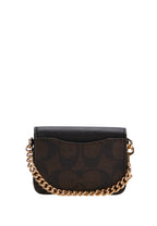 Poppy Crossbody With Card Case In Signature Canvas Brown Black
