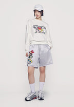 The Powerpuff Girls x Acmedelavie Logo Crop Sweatshirt Cream