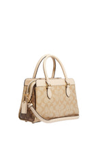 Mini Darcie Carryall In Blocked Signature Canvas Light Khaki Multi