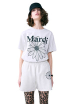 Tshirt FlowerMardi Oatmeal Black