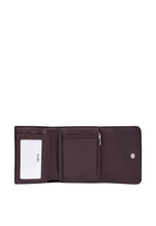 Small Trifold Wallet In Blocked Signature Canvas Graphite Black