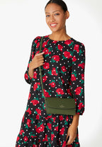 Dana Small Flap Crossbody Enchanted Green