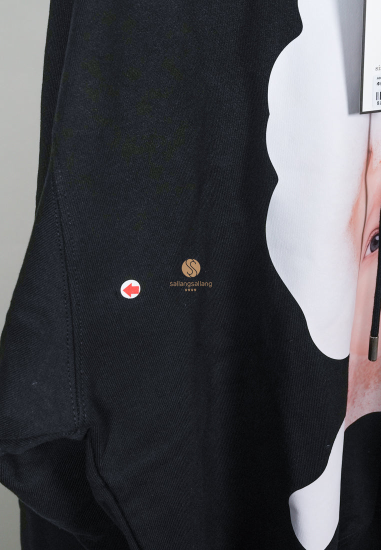 [DEFECT SALE 94] Baby Face Hoodie Black Bubble 1