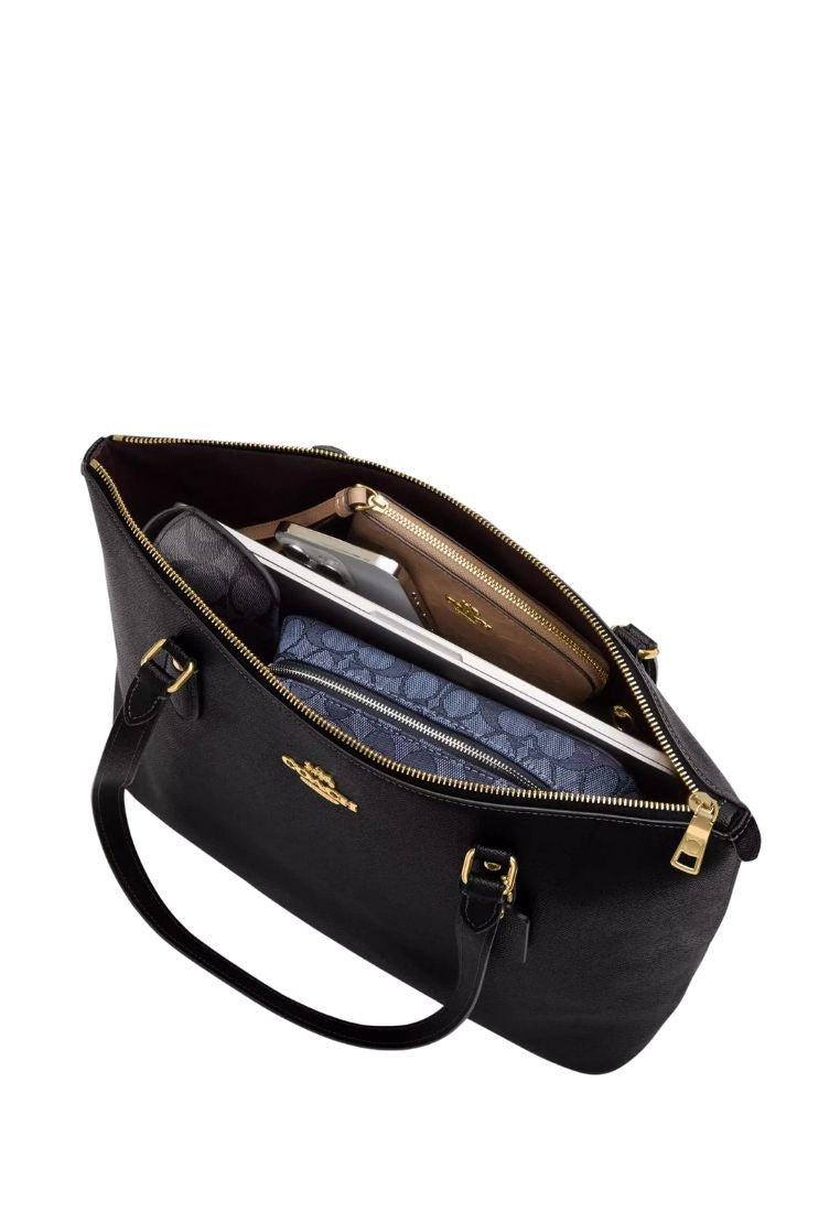 Gallery Tote Bag Gold Black