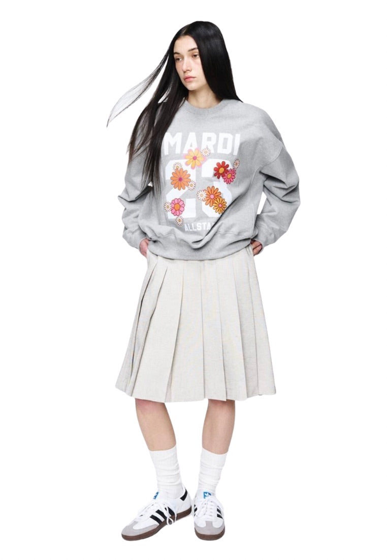 Sweatshirt Numero 23 Grey White