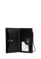 Tech Wallet In Colorblock Signature Canvas Khaki Black