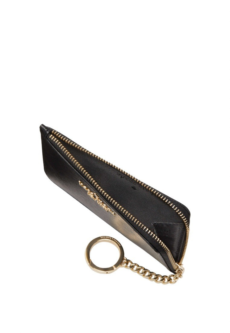 Madison Medium L-Zip Card Holder Black