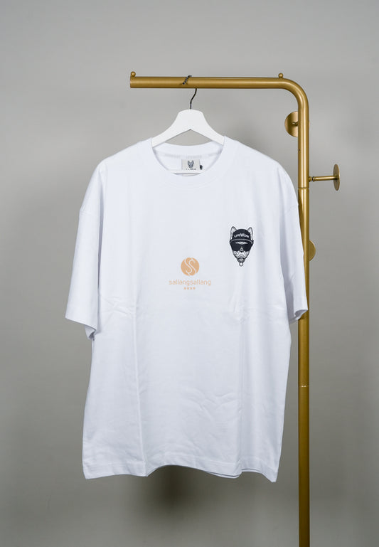 [DEFECT SALE 99] Back Square T-Shirt White L