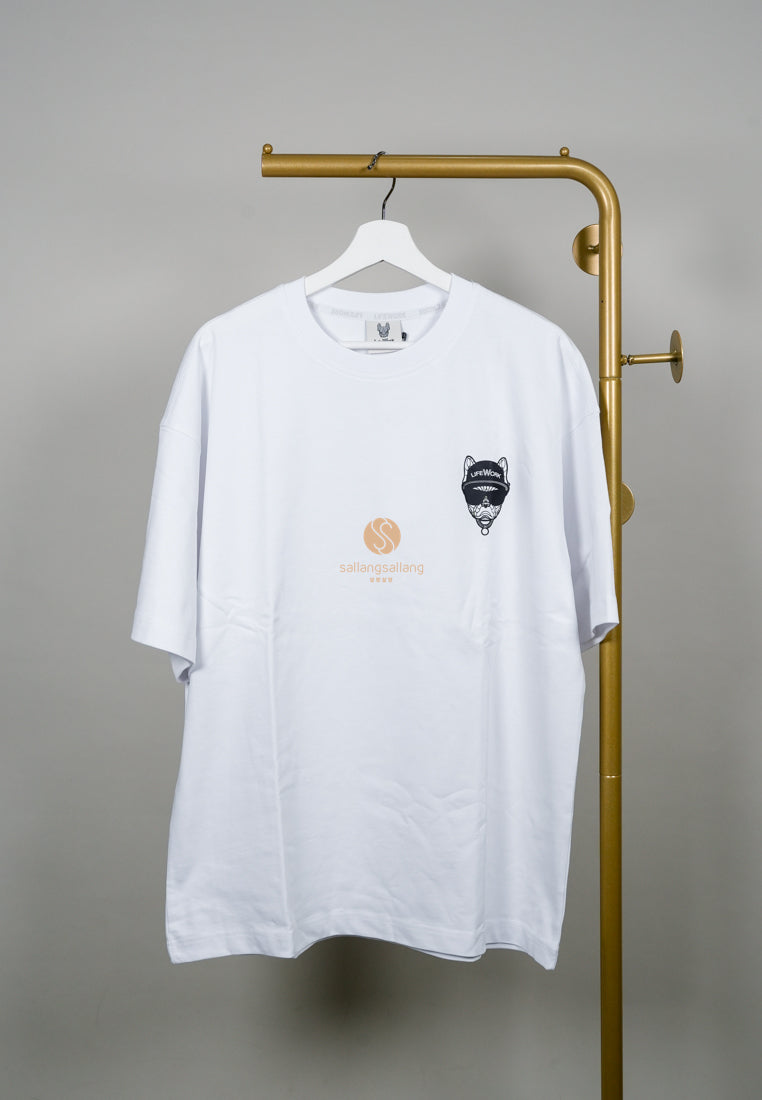 [DEFECT SALE 99] Back Square T-Shirt White L