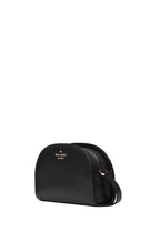 Perry Leather Dome Crossbody Black