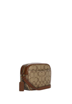 Mini Jamie Camera Bag In Signature Canvas Khaki Saddle 2