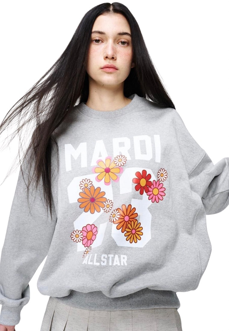 Sweatshirt Numero 23 Grey White