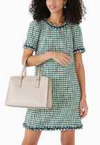 Perry Leather Medium Satchel Tusk