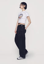The Powerpuff Girls x Acmedelavie Crayon Artwork Crop T-Shirts White
