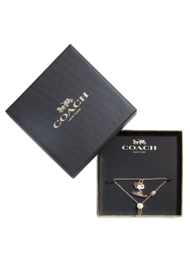 Coach X Peanuts Snoopy Ski Slider Bracelet