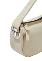 Pushlock Leather The Mini Hobo Cloud White