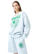 Sweatshirt FlowerMardi Heather Green