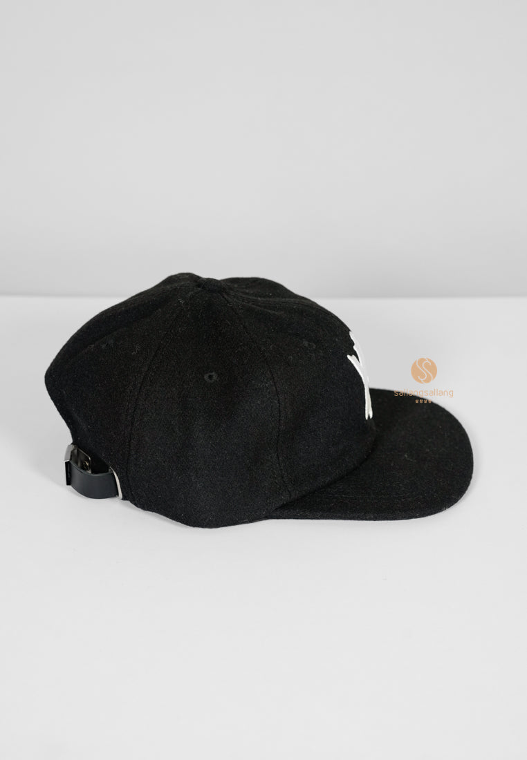 [DEFECT SALE 253] A Logo Emblem Wool Ball Cap Black