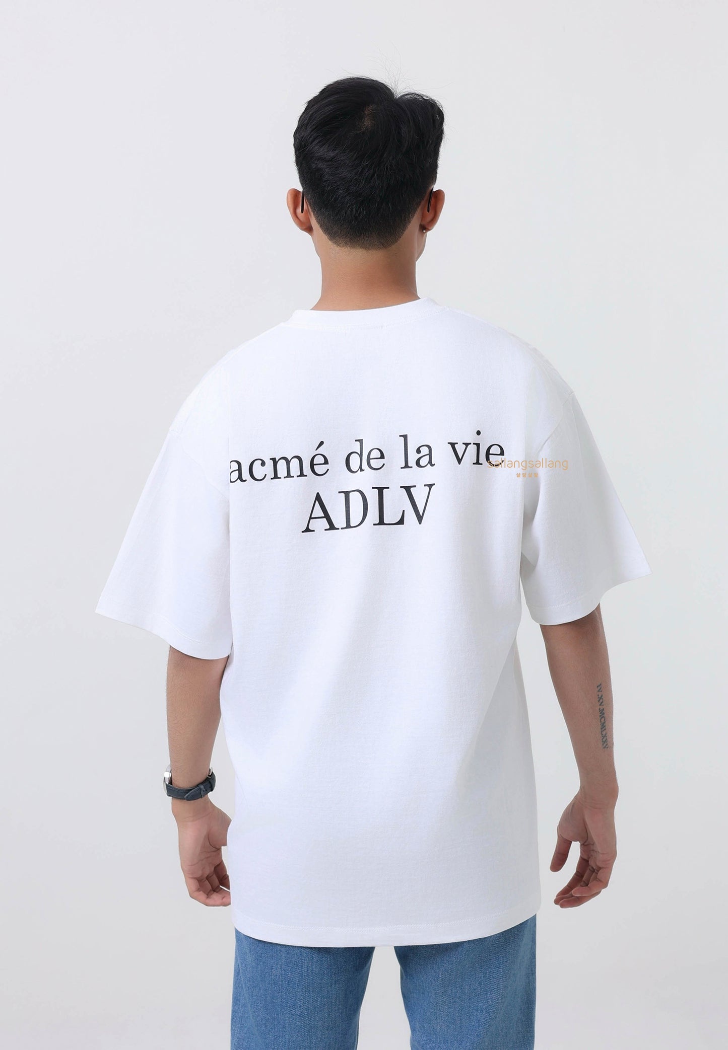 Baby Face Apple Hair Boy Short Sleeve T-Shirt White