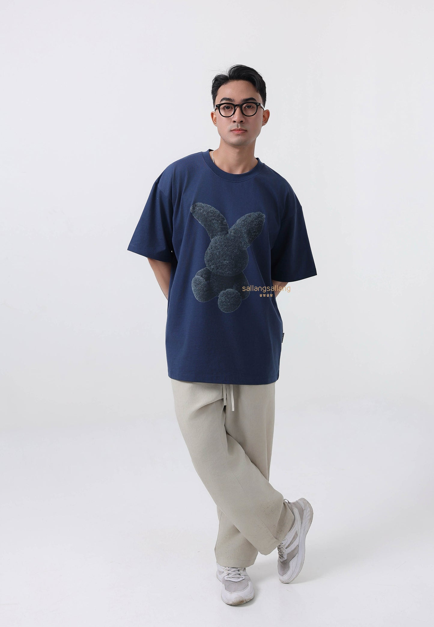 Navy Fuzzy Rabbit Short Sleeve T-Shirt