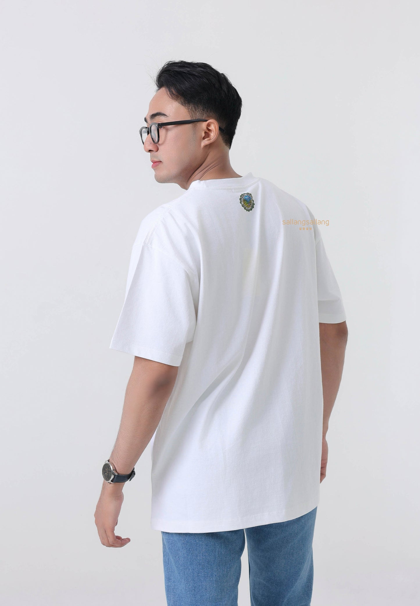 GREENERY ARTWORK BASIC Short Sleeve T-Shirt White
