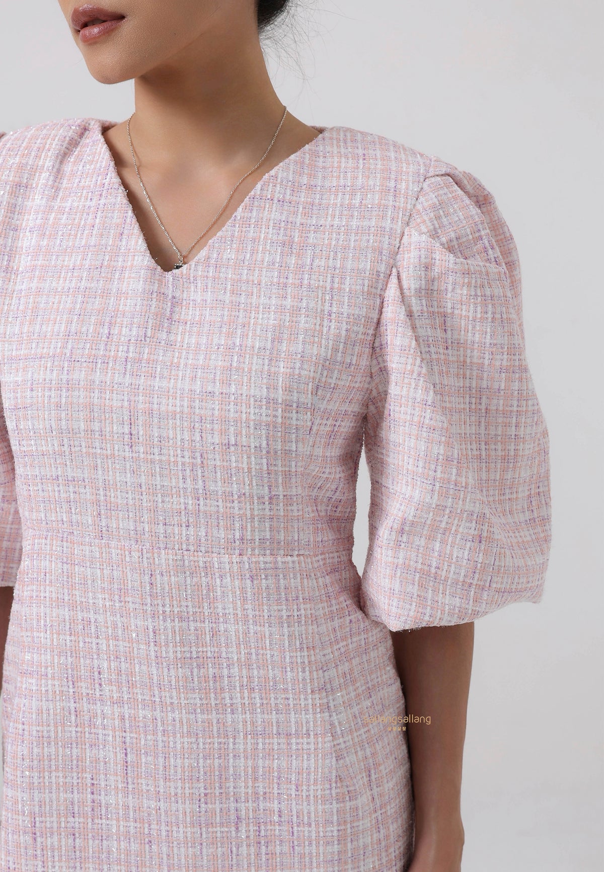 [MADE] Tweed Dress Pink
