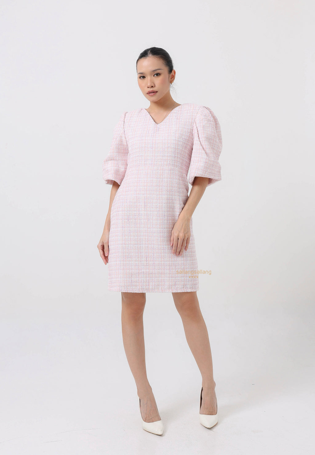 [MADE] Tweed Dress Pink