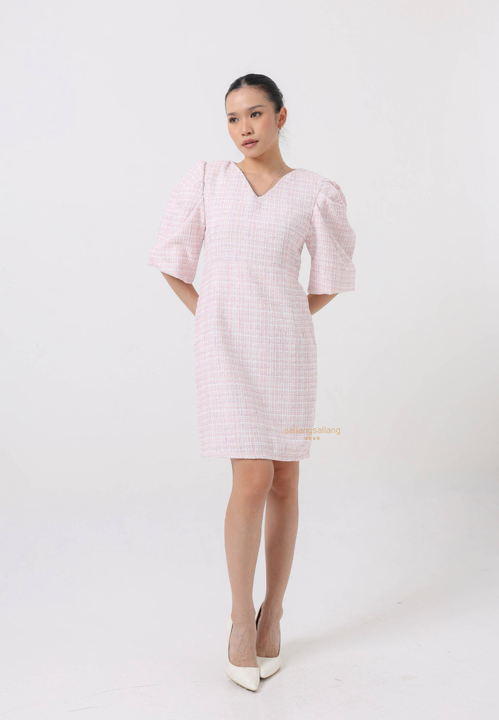 [MADE] Tweed Dress Pink