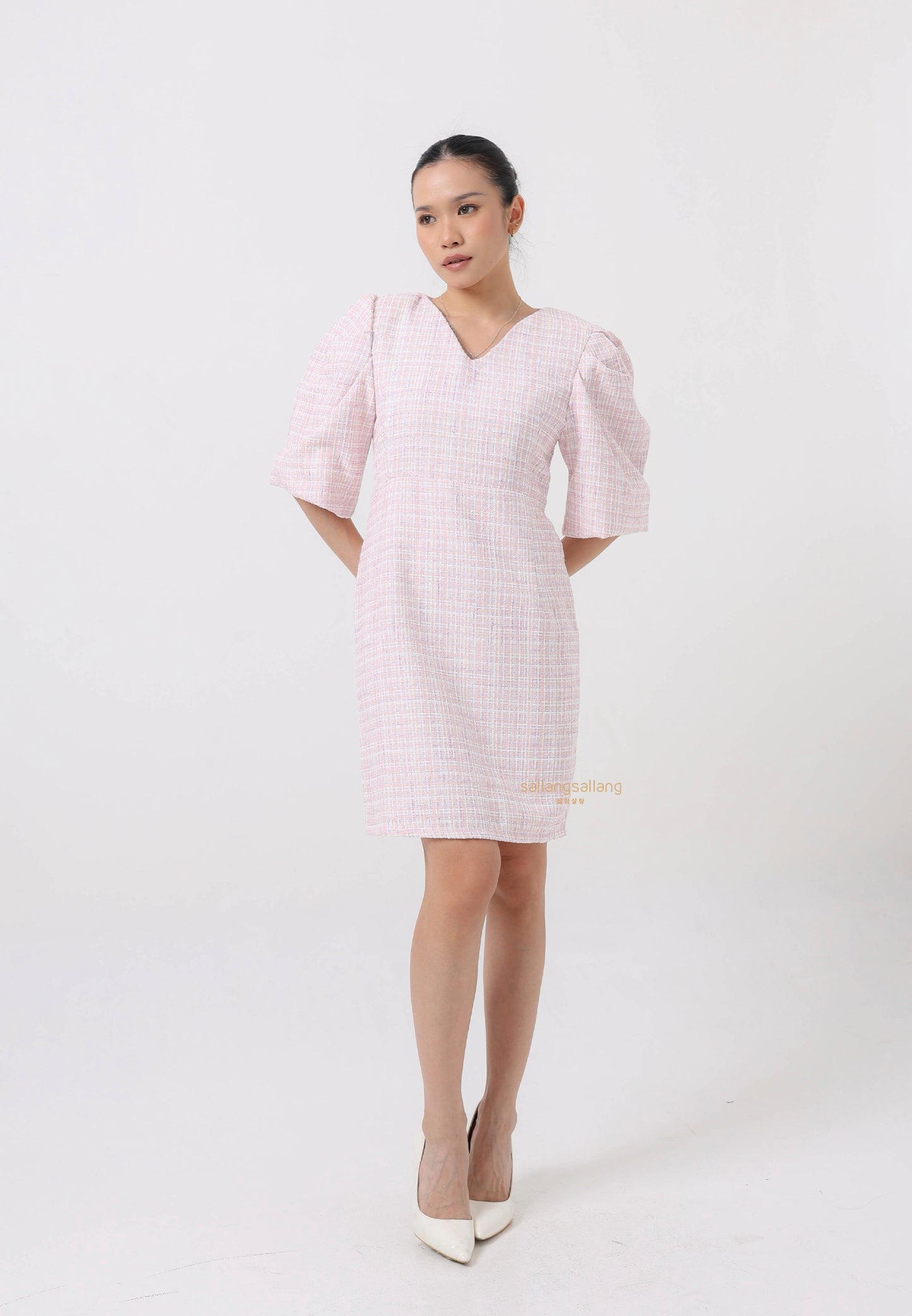[MADE] Tweed Dress Pink