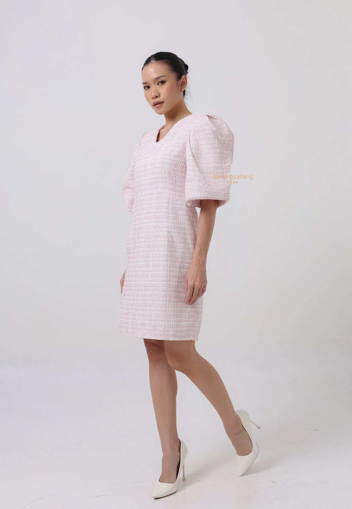 [MADE] Tweed Dress Pink