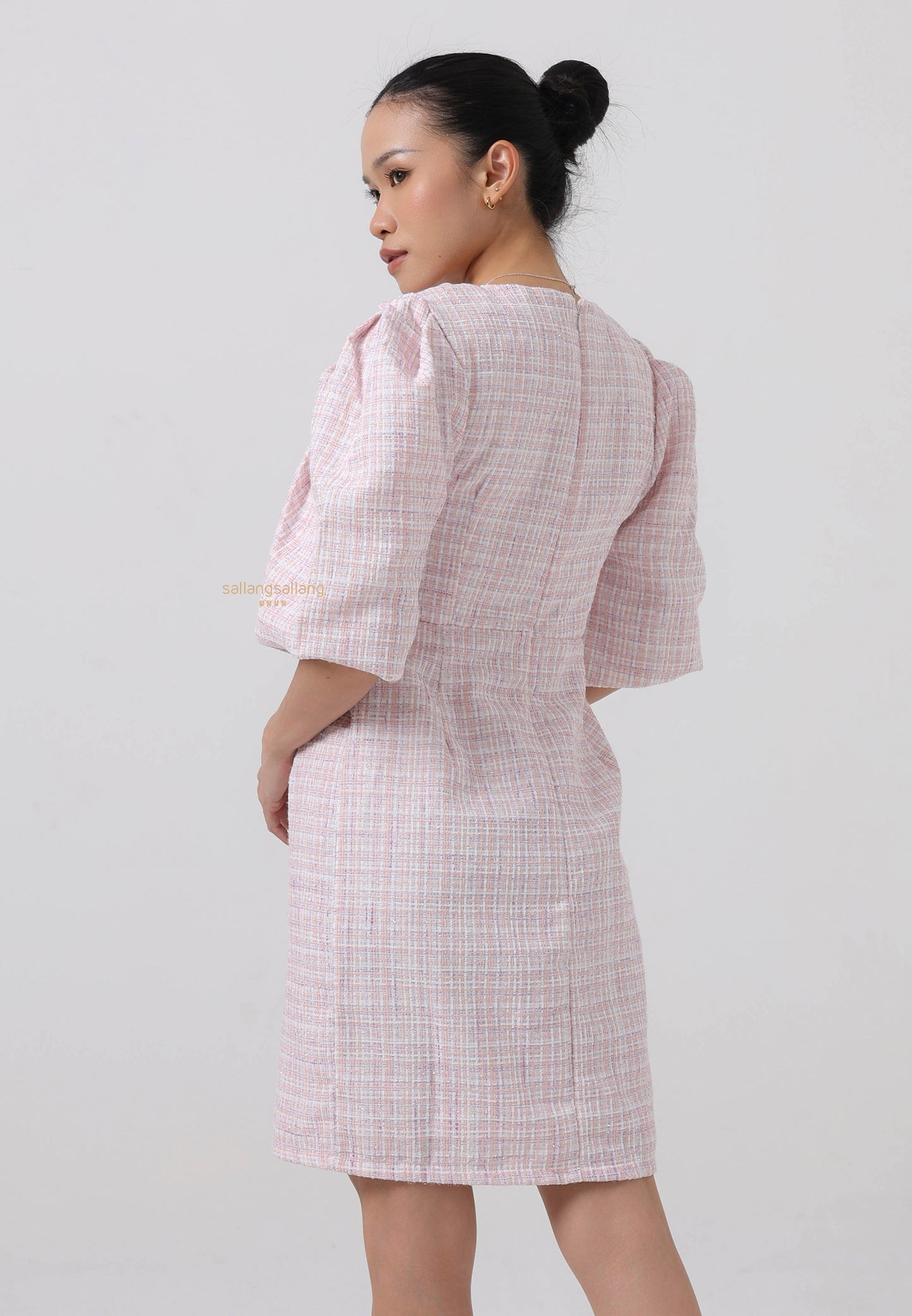 [MADE] Tweed Dress Pink