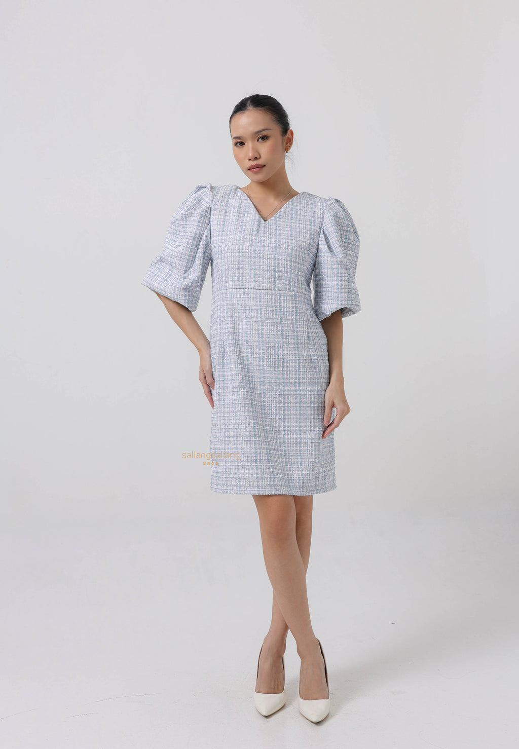 [MADE] Tweed Dress Mint