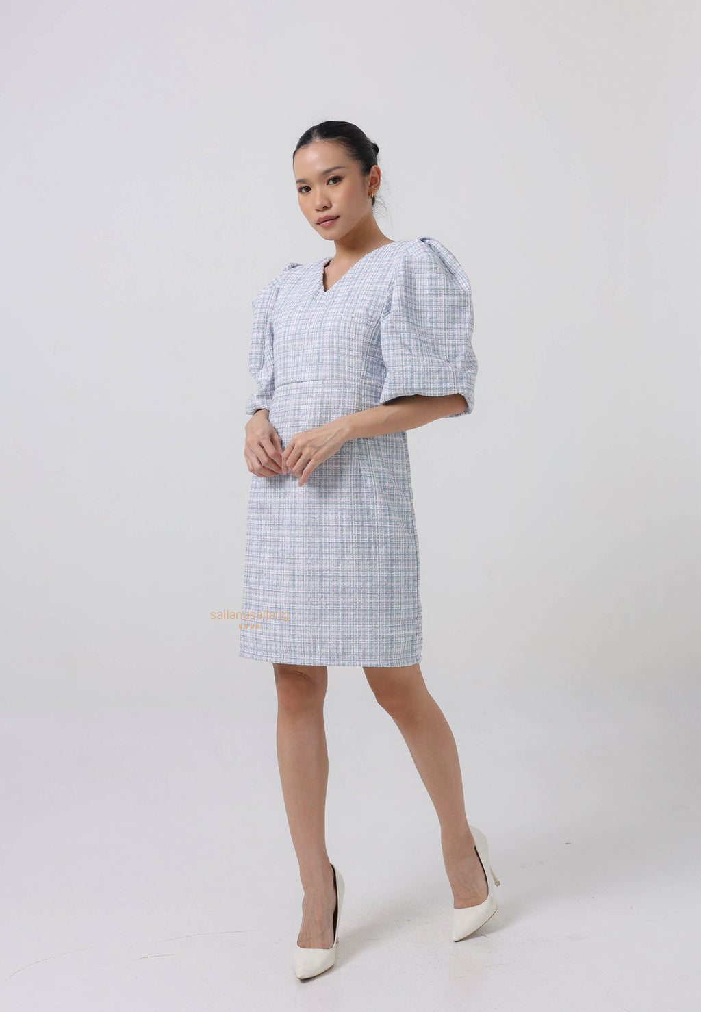 [MADE] Tweed Dress Mint
