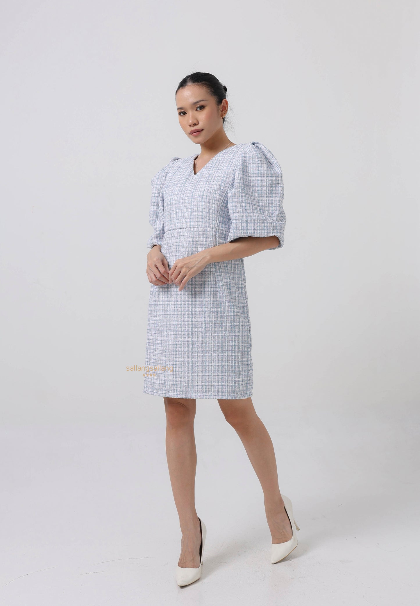 [MADE] Tweed Dress Mint