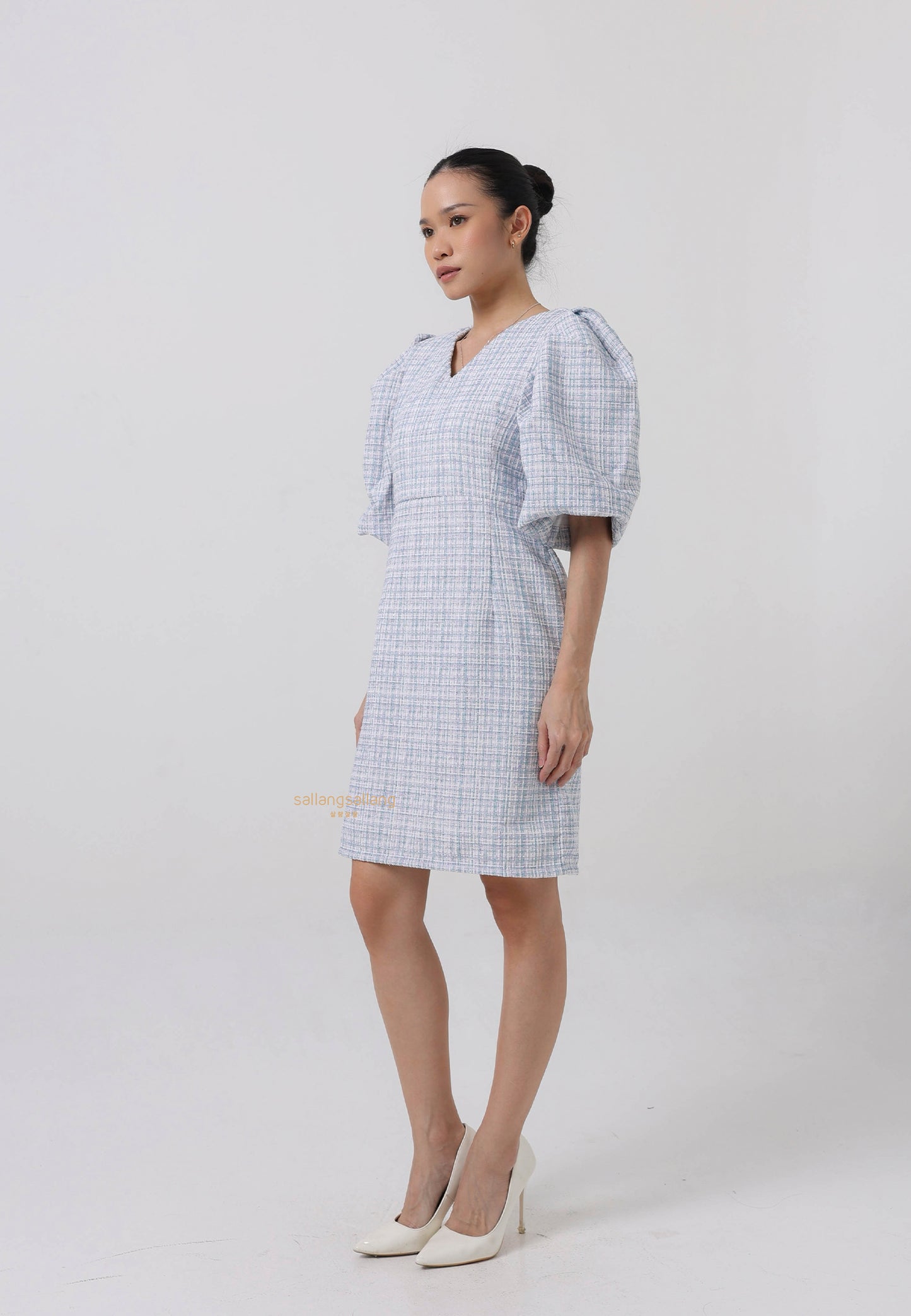 [MADE] Tweed Dress Mint