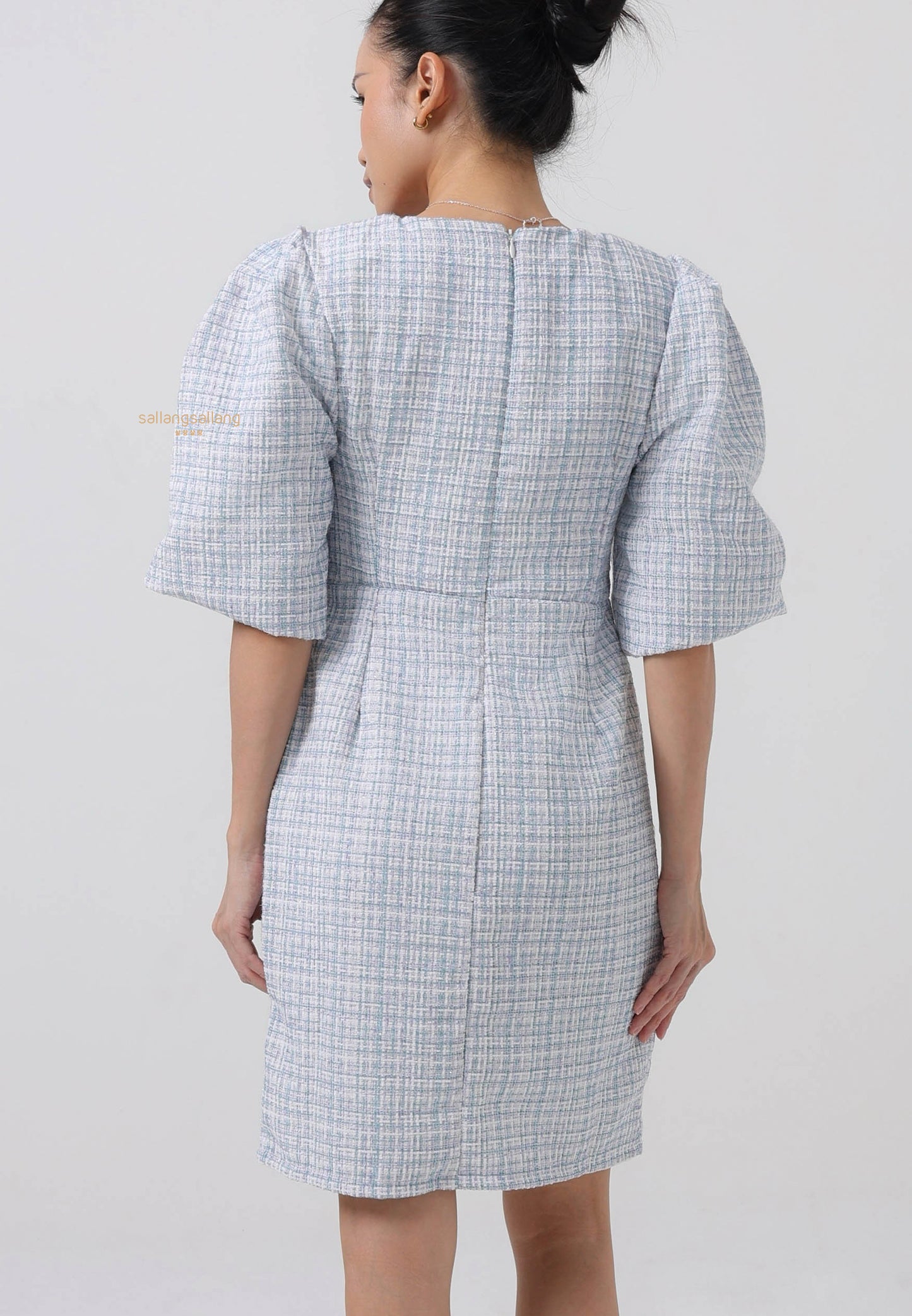 [MADE] Tweed Dress Mint