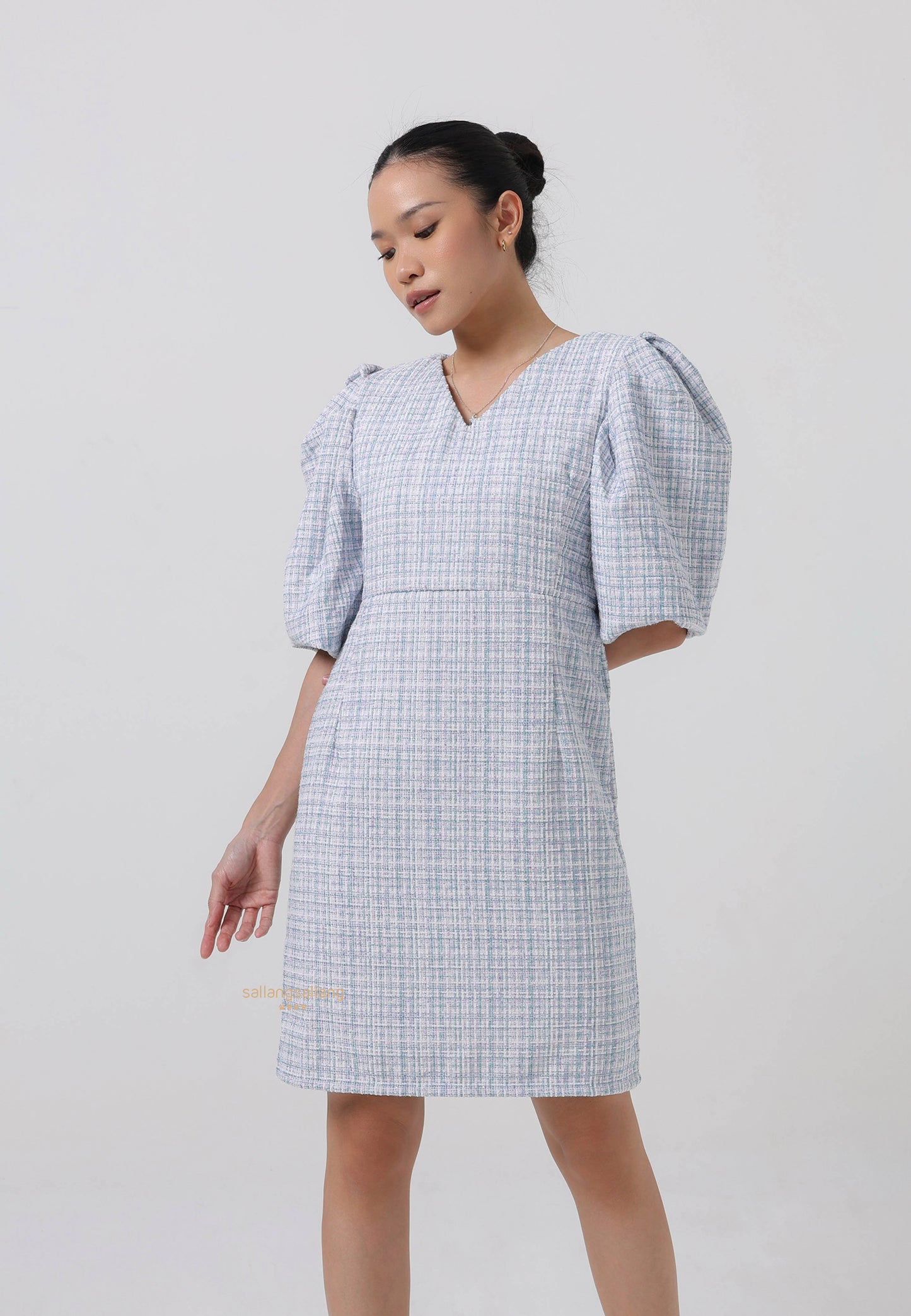 [MADE] Tweed Dress Mint