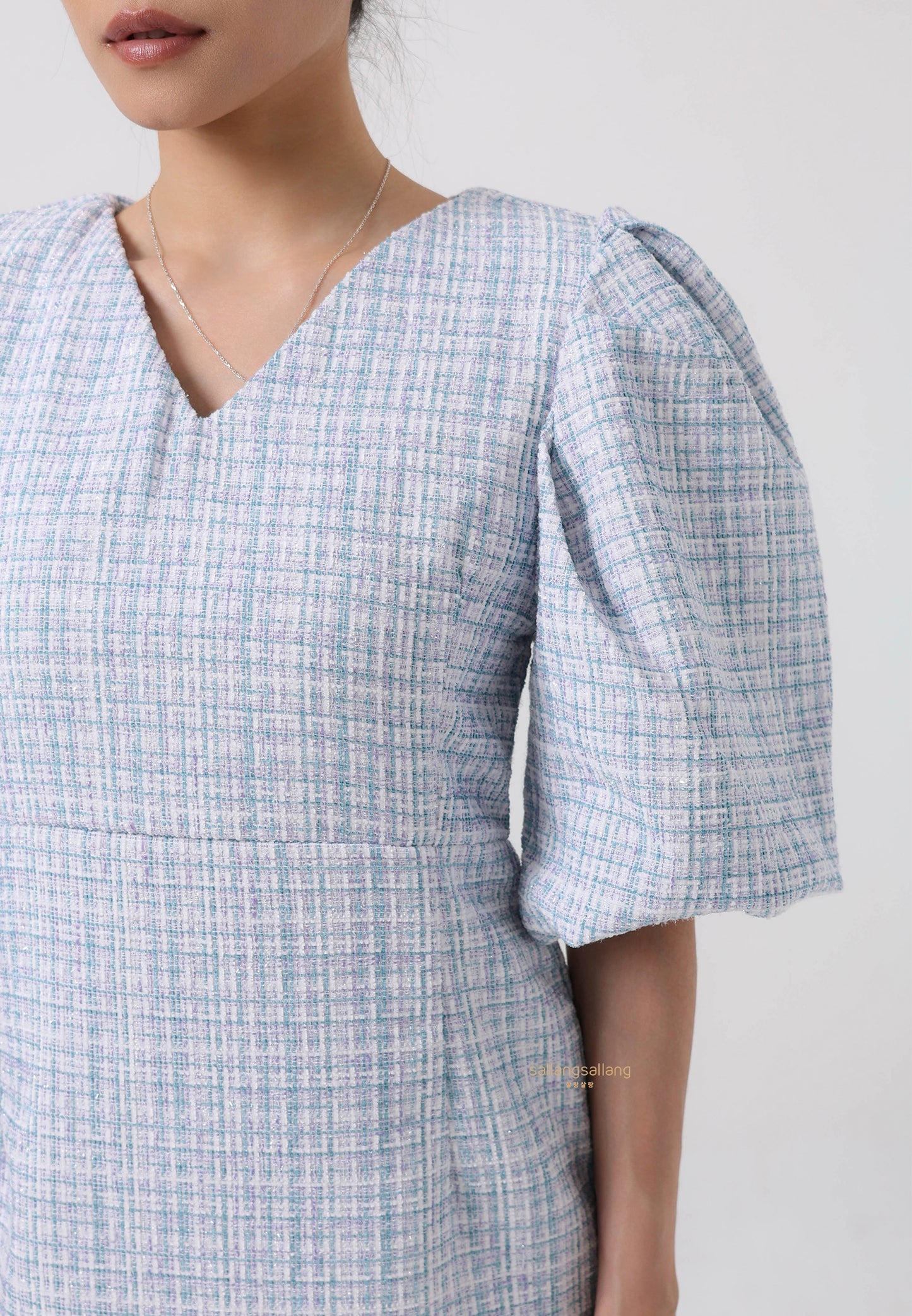 [MADE] Tweed Dress Mint