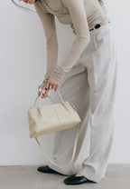ANNEAU FLAP BAG hay yellow