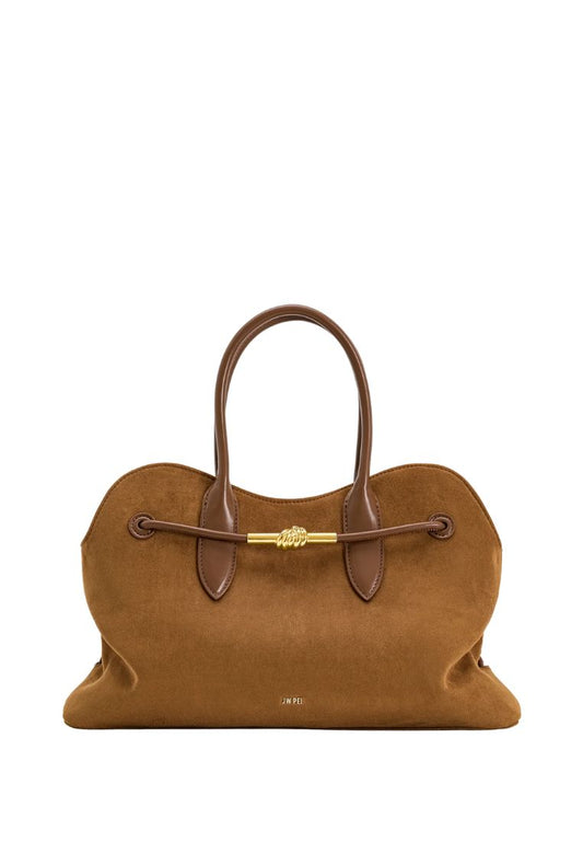 Adele Metal Rope Knot Tote Bag - Caramel Brown