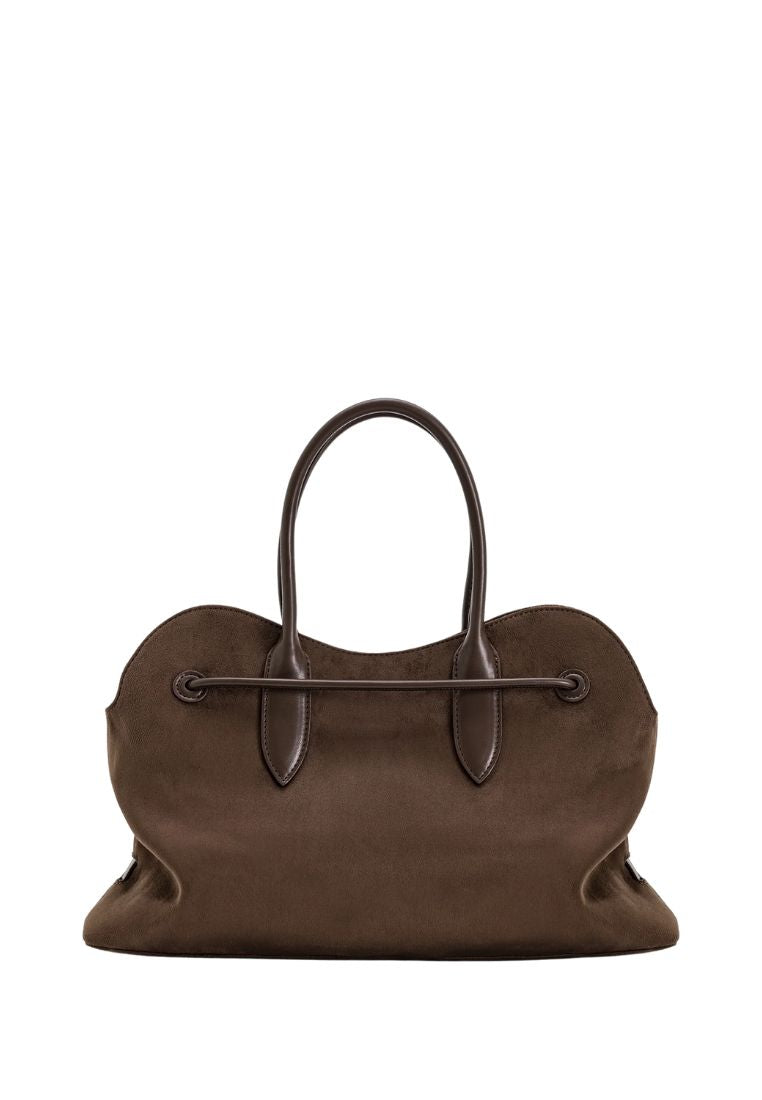 Adele Metal Rope Knot Tote Bag - Mocha Brown